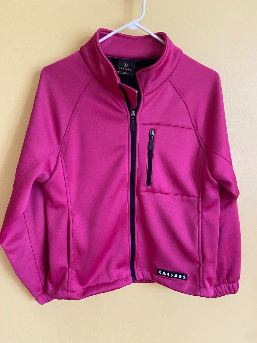 Caesar's Zip Front fleece lined performance jacket Small